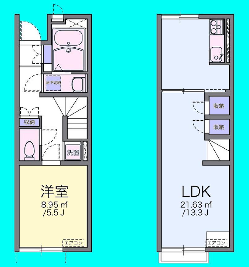 ララ せいゆう(1LDK/1階)の間取り写真