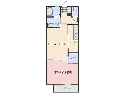 シルキーステージ(1LDK/2階)の間取り写真