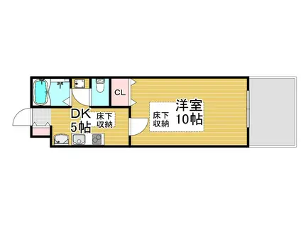 ルネスベレーザ(1DK/3階)の間取り写真