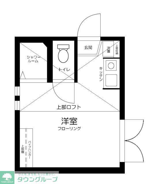 グレースベガ(ワンルーム/2階)の間取り写真
