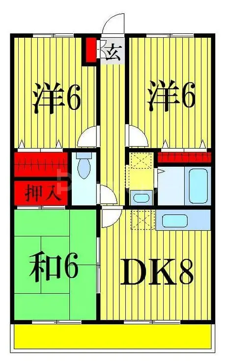 パオヤマニシ 1階階 間取り