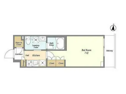 ARKMARK練馬(1K/3階)の間取り写真