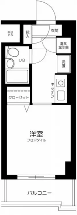 エヴェナール二子新地 3階階 間取り