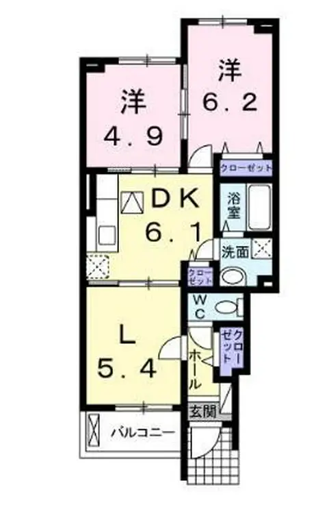 プリムラI 1階階 間取り