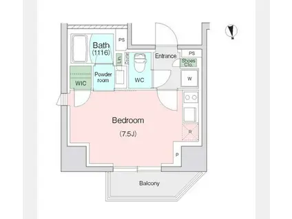 スタイリオ川崎(ワンルーム/12階)の間取り写真