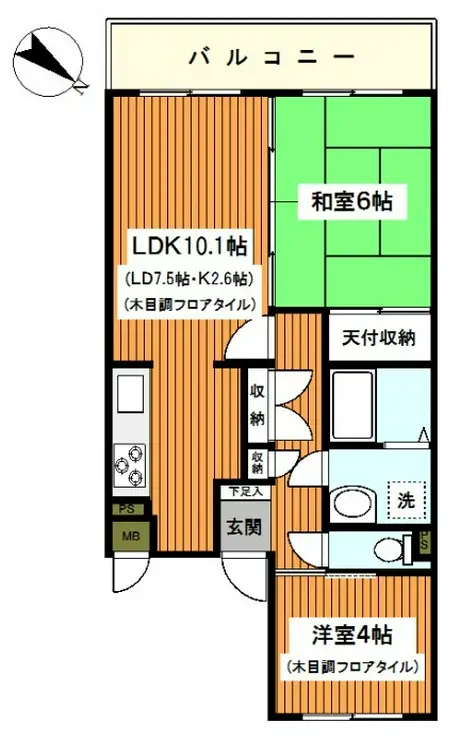 コンドミニアム・メイ大倉山 3階階 間取り