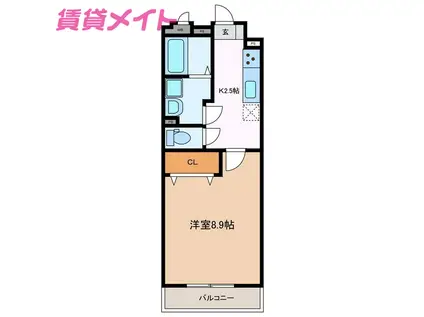 VIGORE SHIRASUKA(1K/3階)の間取り写真