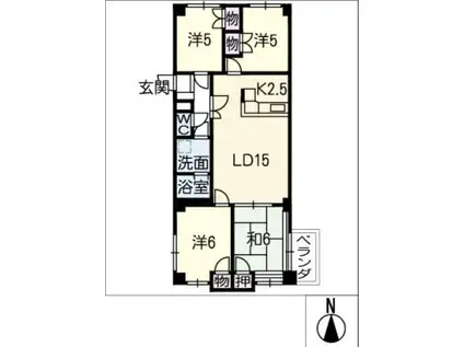 アーバンステージ名古屋(4LDK/1階)の間取り写真