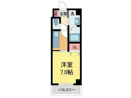 GRANDE ETOILE(1K/1階)の間取り写真