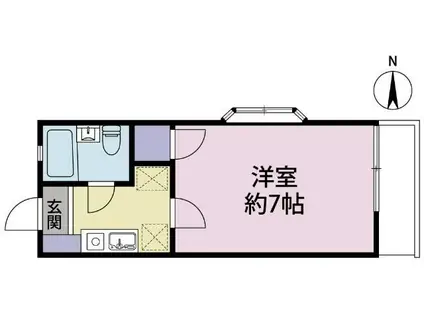 エーデルヴァイス(1K/1階)の間取り写真