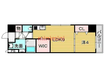 アンフィニVIII(1LDK/5階)の間取り写真