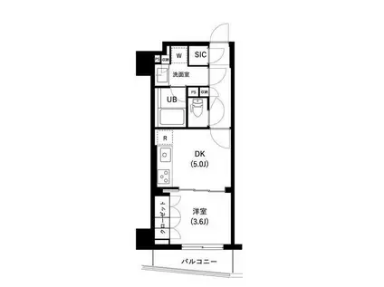 ザ・レジデンス三ノ輪II(1DK/3階)の間取り写真