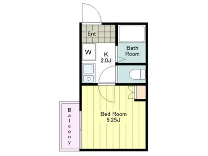 GRACEAIR NISHIHACHIOJI(1K/3階)の間取り写真