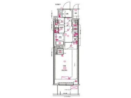 CREST TAPP名古屋山王(1K/4階)の間取り写真