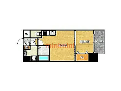 サンメゾンXVI(1LDK/10階)の間取り写真