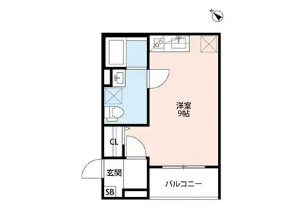 SUIMI(ワンルーム/2階)の間取り写真