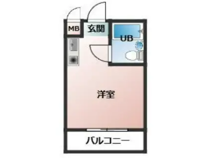 トップ桜木町第二(ワンルーム/2階)の間取り写真