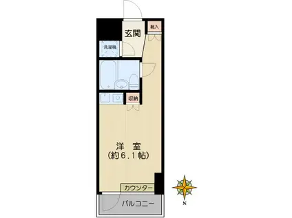 ザ・プラザオーベル白山(ワンルーム/5階)の間取り写真