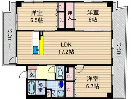 ハレ・ラウレ・ア(3LDK/3階)の間取り写真