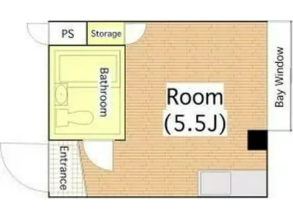 GS駒川(ワンルーム/4階)の間取り写真