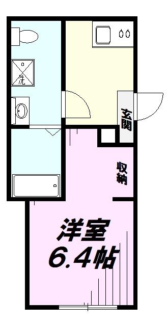 GRACIA SAKAE(1K/1階)の間取り写真