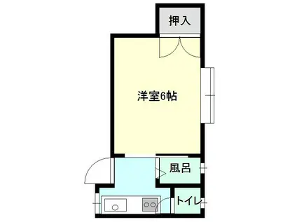 リゾートイン大和(1K/2階)の間取り写真