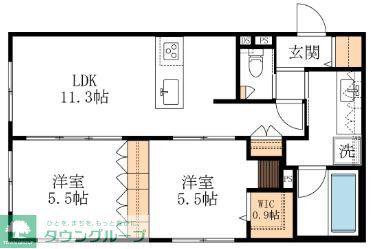 HEBEL MAISON 新城(2LDK/1階)の間取り写真