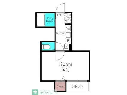 プレシャス蕨(1K/2階)の間取り写真