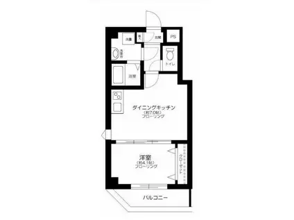 COMFORT南千住(1DK/5階)の間取り写真