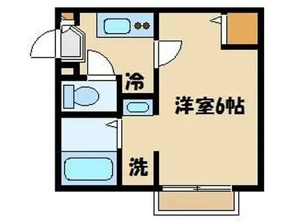 T&M大和田レジデンス(1K/1階)の間取り写真