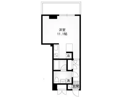 ダイワティアラ津田沼VI(ワンルーム/1階)の間取り写真