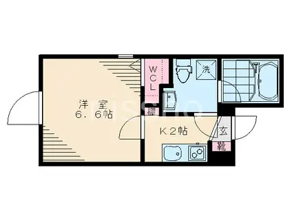 REAF高円寺(1K/2階)の間取り写真