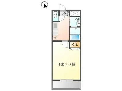 ラフォーレTSUCHIHARA(1K/3階)の間取り写真