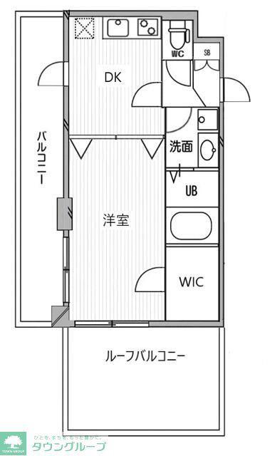 スペーシア高円寺I(1DK/7階)の間取り写真