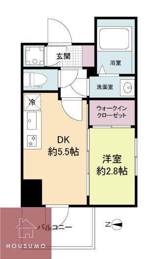 セレニテ新大阪グランデ シュッド(1DK/3階)の間取り写真