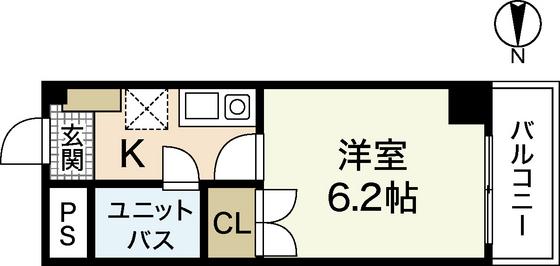 センテニアル横川(1K/7階)の間取り写真