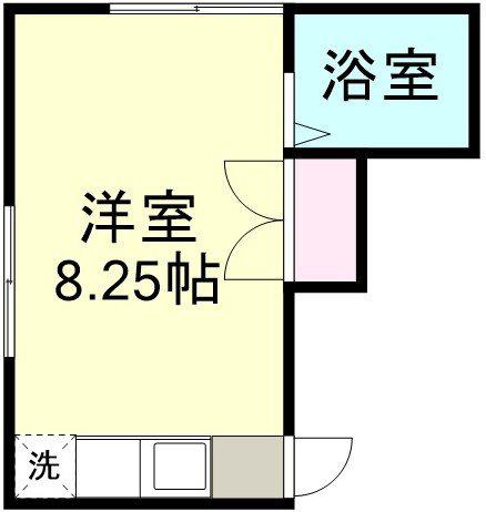 ヴィラ鶴新田 壱番館(1K/2階)の間取り写真