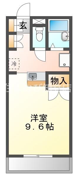 ソフィアライト(ワンルーム/4階)の間取り写真