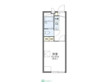 レオパレスリーブラ(1K/2階)の間取り写真