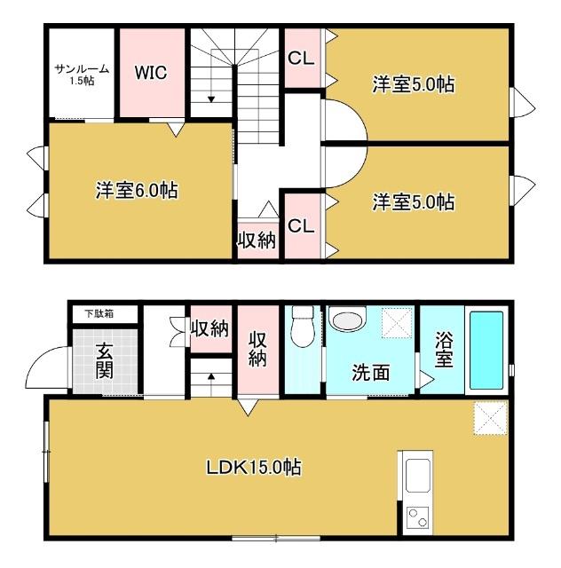 富山地鉄本線 越中荏原駅 徒歩29分 2階建 築7年