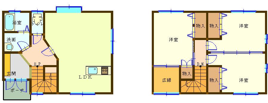 ミントハウス(3LDK/1階)の間取り写真