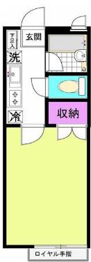 セパラン210 A棟(1K/2階)の間取り写真