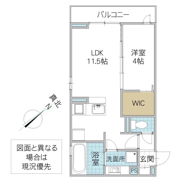 ラヴィエベル(1LDK/3階)の間取り写真