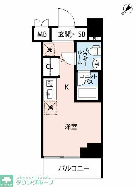 マイナビSTAY新綱島(ワンルーム/3階)の間取り写真