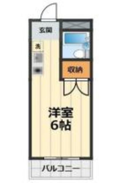 ラフォルテ生田(ワンルーム/1階)の間取り写真