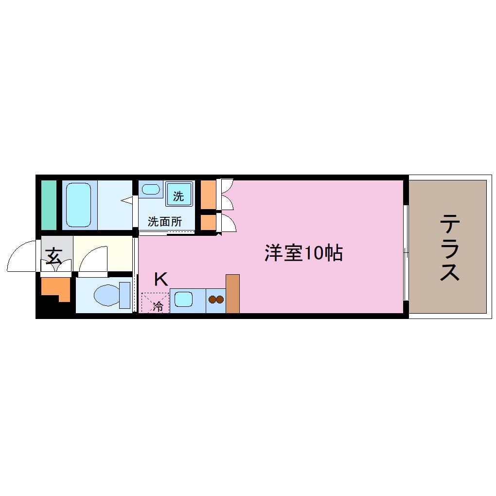 マーべラス納屋町(ワンルーム/4階)の間取り写真