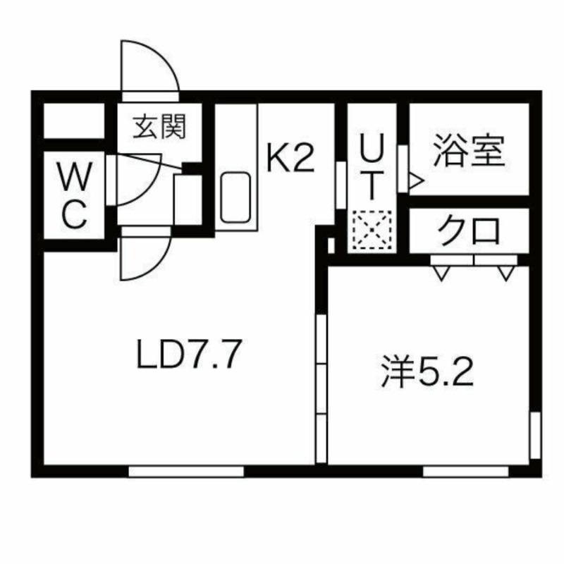 SMILE ARK・M(1LDK/4階)の間取り写真