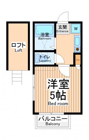 グレース町田(ワンルーム/2階)の間取り写真