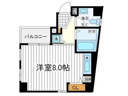 COLLECTION阿倍野(ワンルーム/9階)の間取り写真