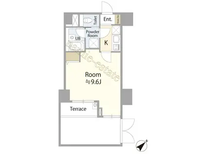 コンフォラス千石(ワンルーム/1階)の間取り写真